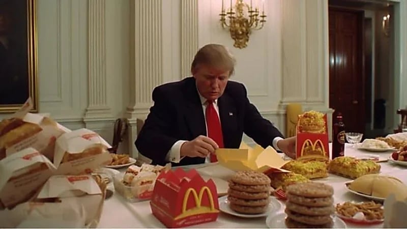 ترامب ممنوع من ماكدونالدز والبيتزا بسبب مرضه