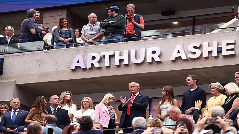 حضور ترامب يثير جدلًا وفوضى بين الجماهير في نهائي أميركا المفتوحة