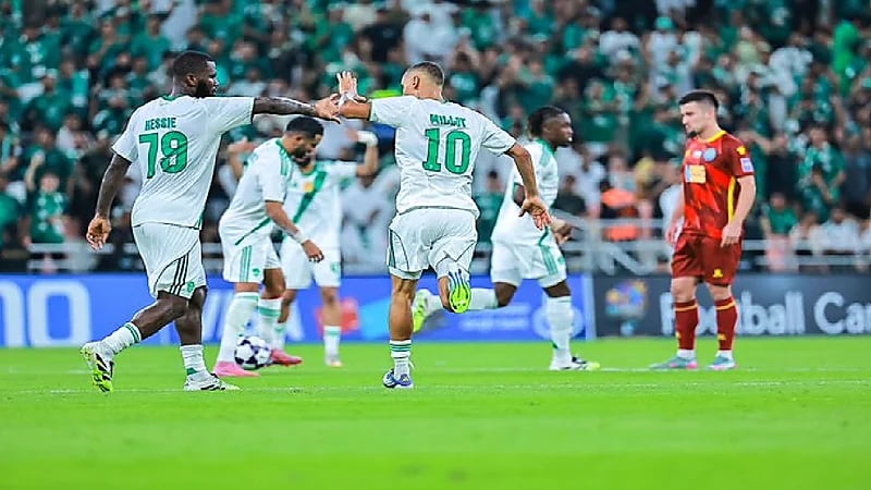 الأهلي يمطر شباك ناساف الأوزبكي برباعية .. فيديو