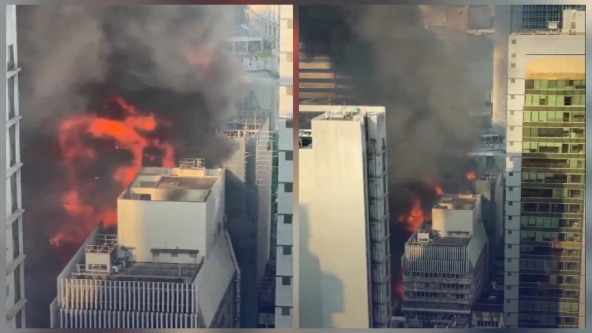 حريق يلتهم ناطحة سحاب 25 طابقًا ويخلف إصابات.. فيديو
