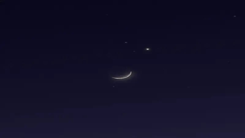 يُرصد فى سماء المملكة والوطن العربى.. ظهور هلال القمر بعمر 3 أيام الليلة