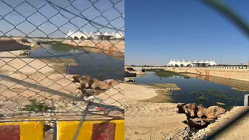 بالفيديو.. شكاوى من انتشار البعوض والروائح الكريهة بسبب تجمع مياه الأمطار بوادي السلي