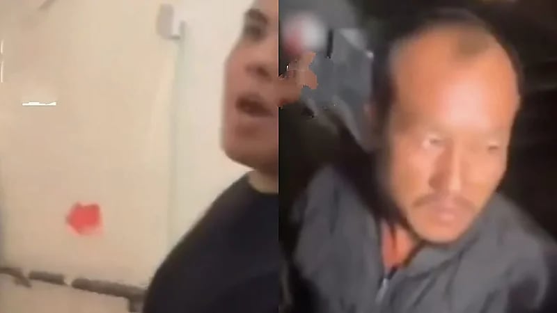 مستوطن إسرائيلي يمنع عمالًا تايلانديين من دخول ملجأ أثناء الهجمات .. فيديو