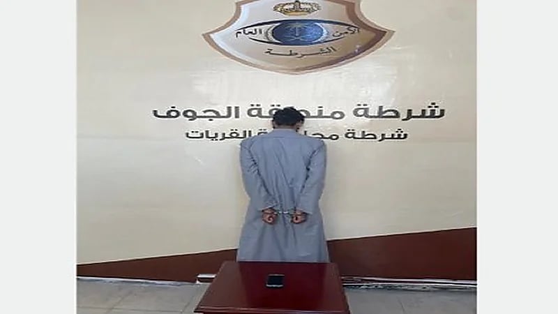 القبض على شخص اعتدى على امرأة بسلب حقيبتها أثناء سيرها في الجوف