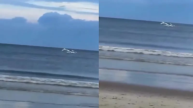 طيار ينجو بأعجوبة بعد هبوط اضطراري في المياه.. فيديو