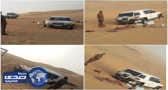 إنقاذ 3 شباب علقت مركبتهم وسط نفود الكثبان الرملية