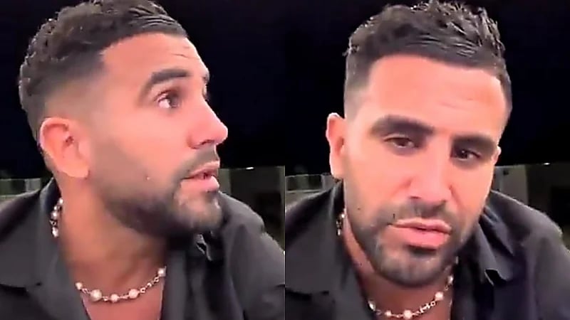 رياض محرز يحسم الجدل: لا يوجد أي وشم على جسدي.. فيديو