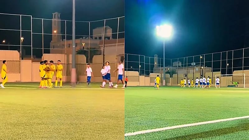 كريستيانو جونيور يسجل هدف رائع على طريقة والده في نادي القصيم .. فيديو