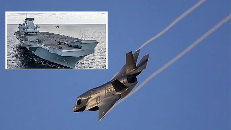 بالفيديو.. لحظة سقوط أغلى مقاتلة في العالم من حاملة الطائرات