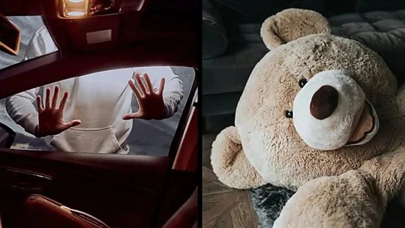 بالفيديو.. لص يتنكر في زي "دبدوب" ليهرب من الشرطة