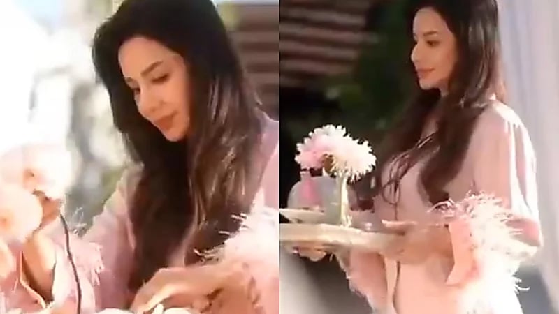 لجين عمران تخطف الأنظار في أحدث ظهور لها وهي تحتسي القهوة.. فيديو