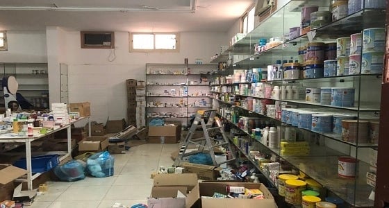 بالصور.. ضبط بدروم سكني لحفظ حليب الأطفال ومستحضرات التجميل منتهية الصلاحية