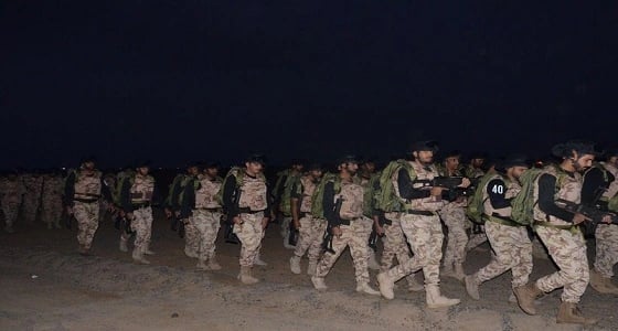 بالصور.. قوة الأمن الخاصة الثانية بمكة تنفذ السير الطويل لوحداتها بـ " ذهبان جدة "