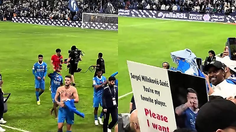 سافيتش يُهدي قميصه لطفل حمل لافتة: أريد قميصك .. فيديو