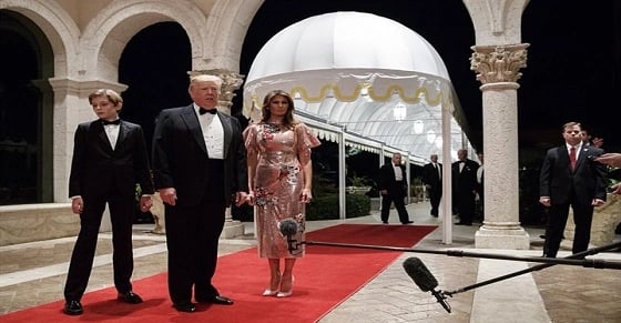 5500 دولار تكلفة إطلالة ميلانيا ترامب برأس السنة