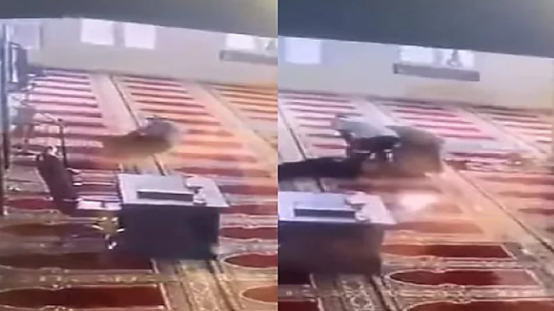 بالفيديو.. وفاة مؤذن خلال رفع الأذان