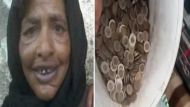 ‏العثور على مليون جنيه في منزل متسولة مصرية.. فيديو
