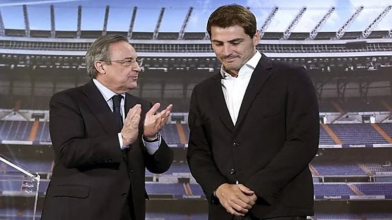 تسريب صوتي لرئيس ريال مدريد يهاجم خلاله كاسياس وراؤول