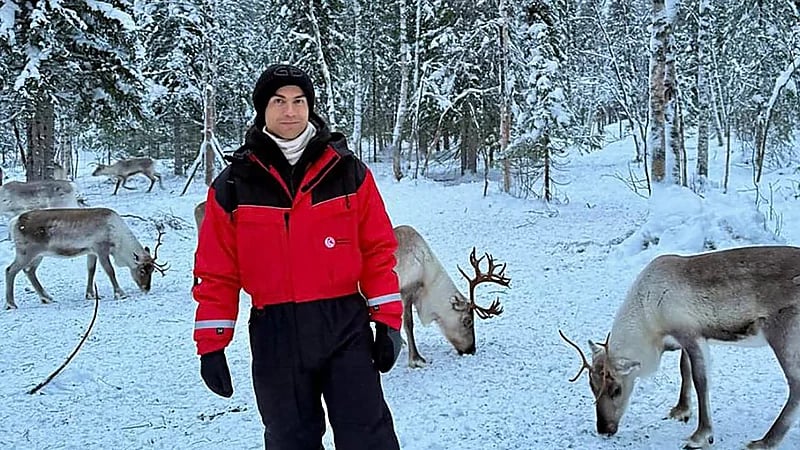 رونالدو يقضي إجازته بين الثلوج