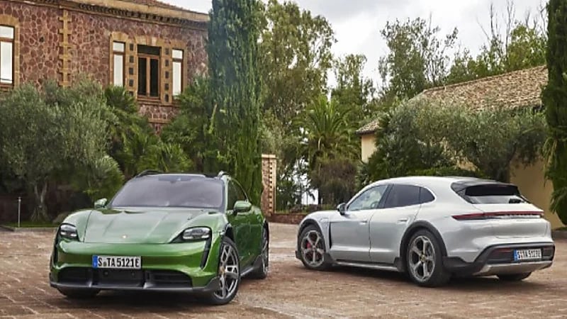 بالصور.. "بورش" تطلق سيارة كهربائية كروس أوفر جديدة من "تايكان"