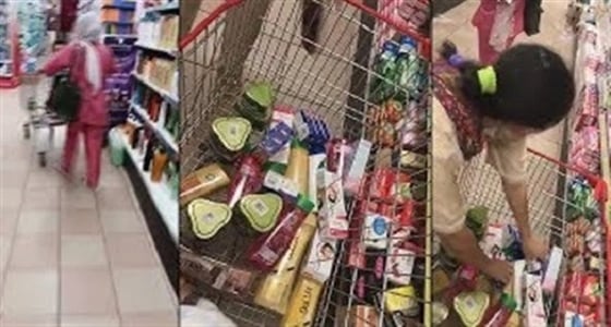 بالفيديو.. رد فعل المهرة البحرينية بسبب مشتريات الخادمة من السوبر ماركت