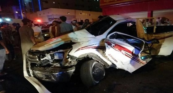 إصابة 5 أشخاص في حادث مروري بالطائف