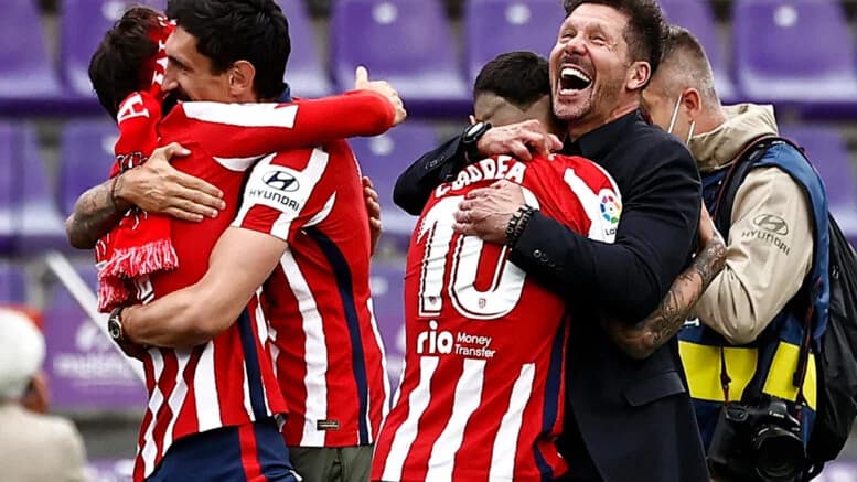 بالصور.. أتلتيكو يتوج بطلاً للدوري الإسباني بعد هزيمته لـ بلد الوليد