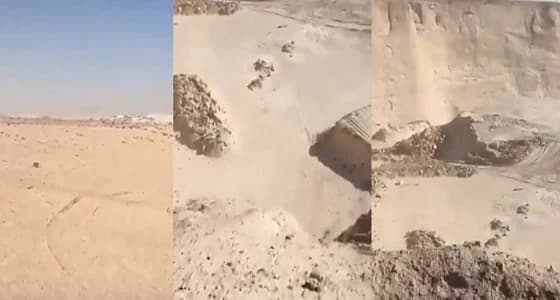 بالفيديو.. خطر يهدد السائقين بمنطقة شرق الرياض