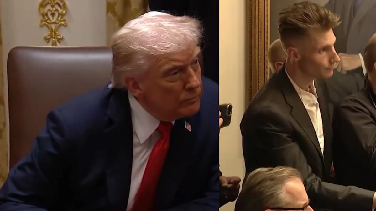 ترامب يشعل الأجواء بإعجابه بتسريحة مراسل : أحبها سأجربها.. فيديو