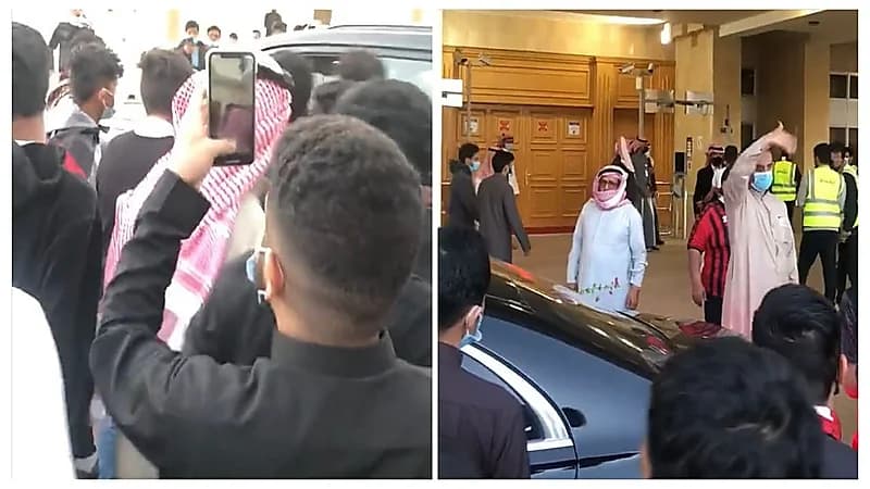 شاهد.. جماهير الرائد تهاجم فهد المطوع وتهتف برحيله