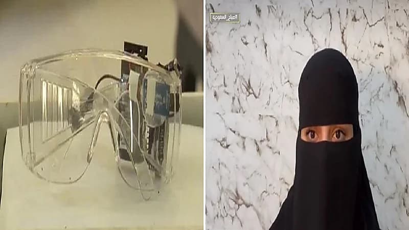 شاهد.. طالبة تبتكر نظارة لإيقاظ السائق عند النعاس