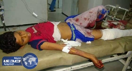 بالصور..مصرع وإصابة 7 بينهم أطفال في قصف حوثي على تعز