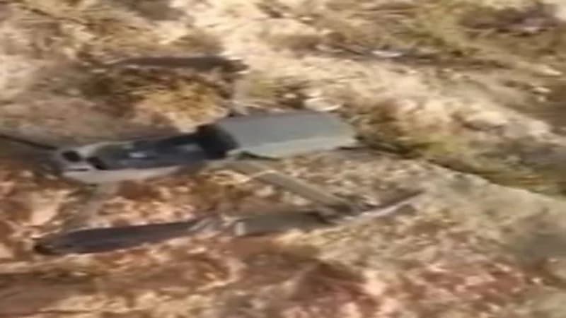 شاهد.. إسقاط طائرة حوثية مفخخة في صعدة