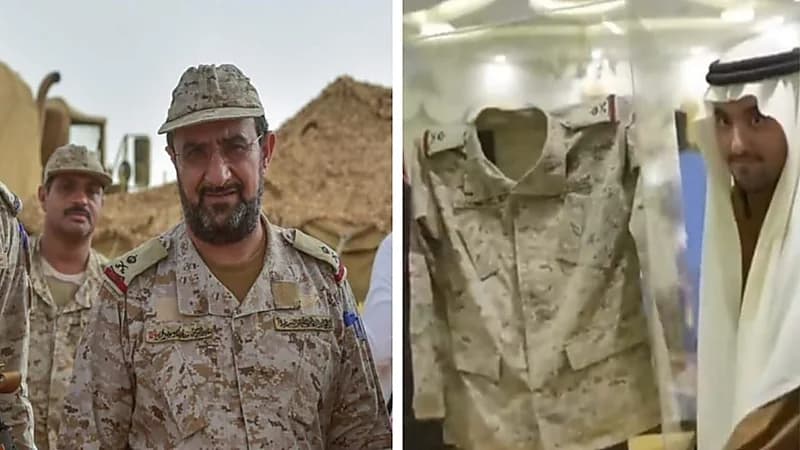 بالصور.. أمير عسير يوجه بوضع سُترة الشهيد الفريق "عبدالرحمن أبوجرفة" في مدخل الإمارة