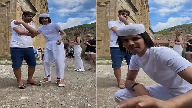 مشهور يظهر في دولة أوروبية بملابس داخلية .. فيديو