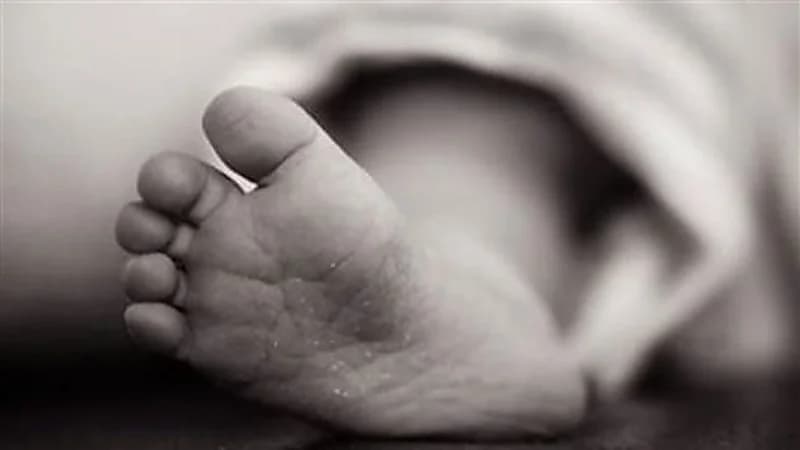 طفل يموت جوعاً بجانب جثة والده