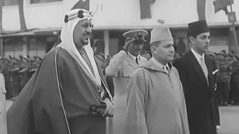 الملك سعود في زيارة إلى المغرب قبل 70 عامًا .. فيديو
