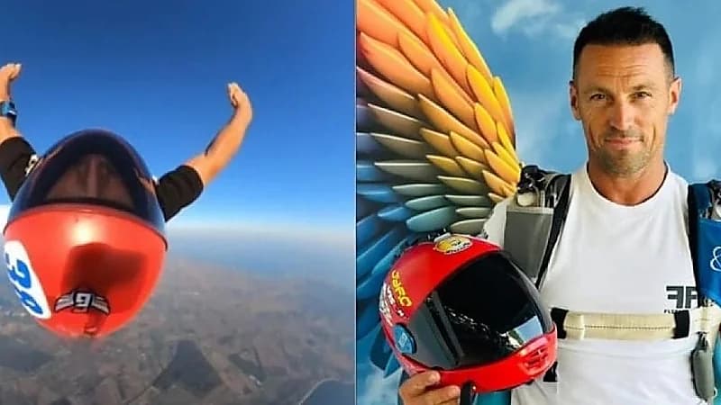 وفاة مظلي شهير خلال قفزة استعراضية.. فيديو