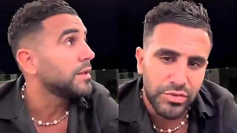 رياض محرز يحسم الجدل: لا يوجد أي وشم على جسدي.. فيديو