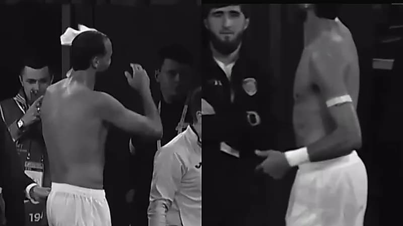 نادر غندري يتعرض لموقف محرج بعد إهداء قميصه لمشجع في كأس روسيا.. فيديو