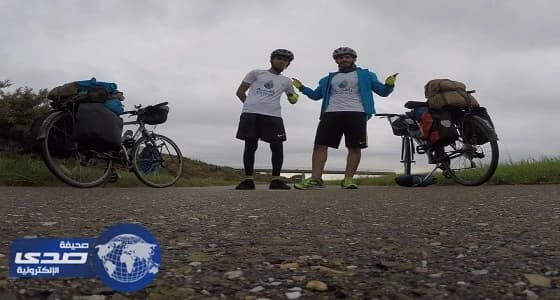 بالصور.. مواطنان يمران بـ 6 دول أوروبية على دراجة هوائية